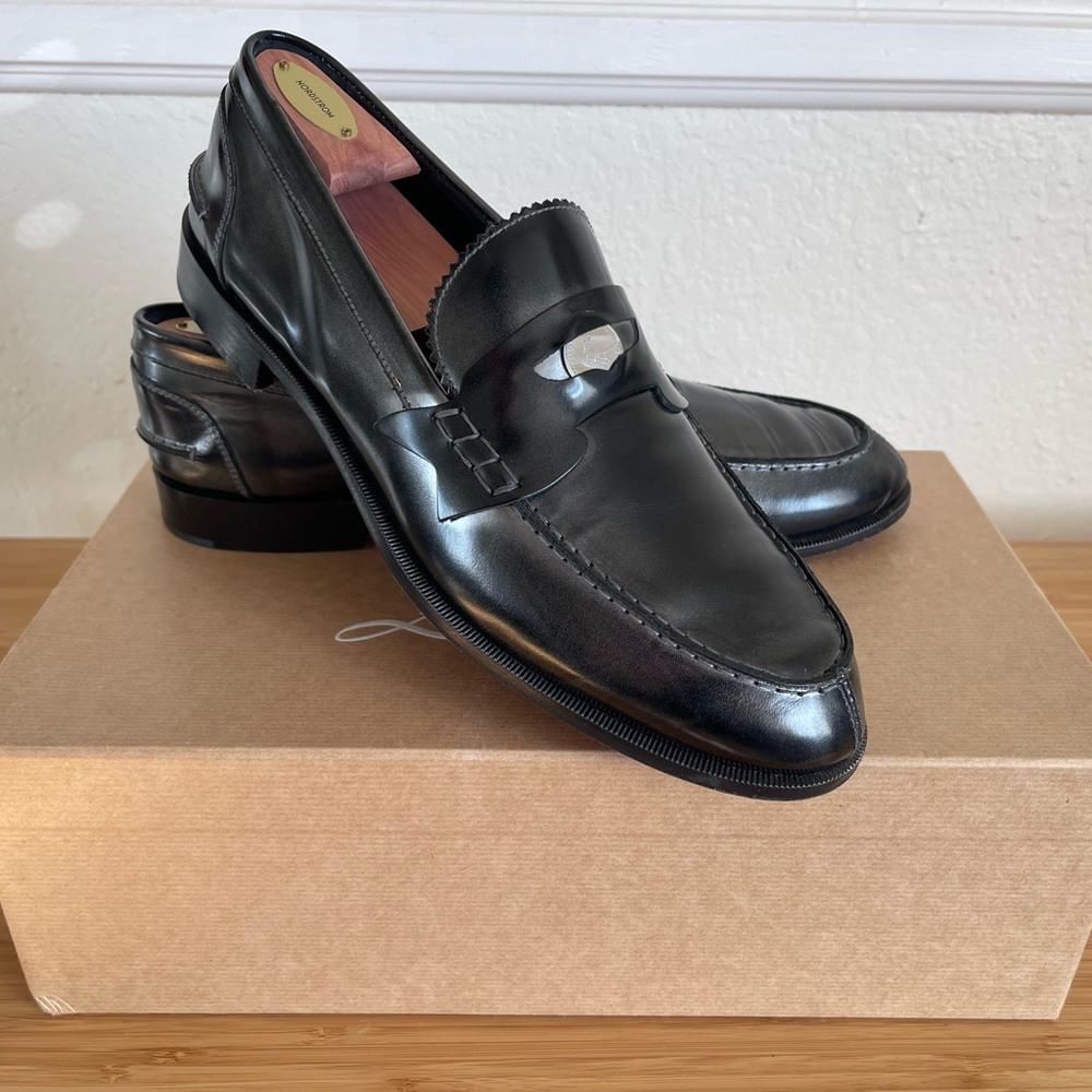 Christian Louboutin Penny Flat Leather Loafers